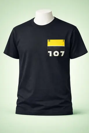 Czarna koszulka z kieszonką BVB.webp